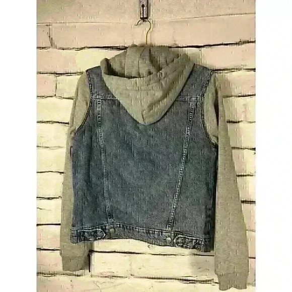 H&M “Divided” Gray/Blue Jean Jacket Unisex Adults Size Small - Picture 2 of 7